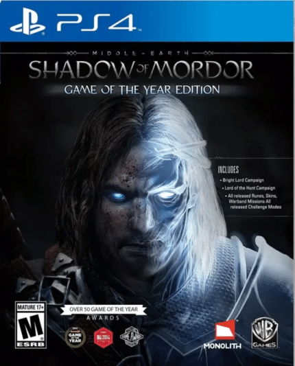 Terra-média: Sombras de Mordor - PS4 - Mídia Digital