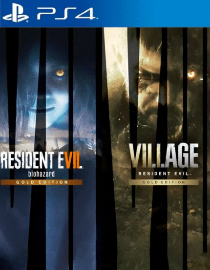 Resident Evil 7 Gold Edition & Village Gold Edition - PS4 - Mídia Digital